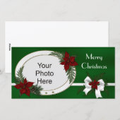 kerstfeestdag fotokaarten feestdagenkaart (Voorkant / Achterkant)