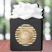 Kerstfeestdag - Gold Ronde Sticker