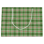 kerstfeestdag: groene feestdag met kerstfeest groot cadeauzakje (Voorkant)