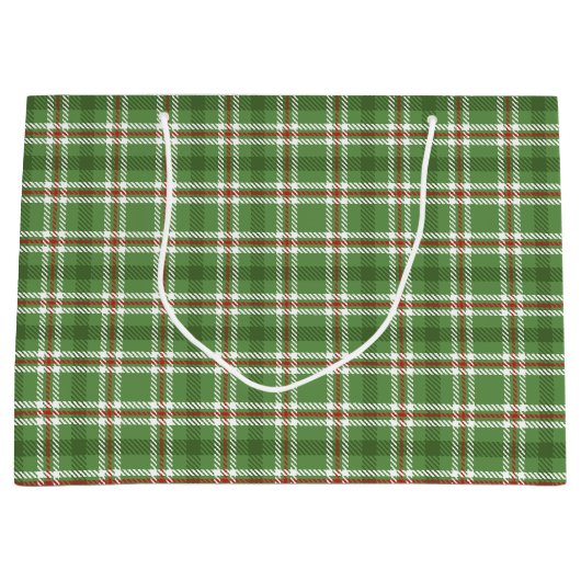 kerstfeestdag: groene feestdag met kerstfeest groot cadeauzakje (Voorkant)