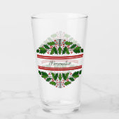 Kerstfeestdag grote kerstfeestdagen op maat glas (Achterkant)