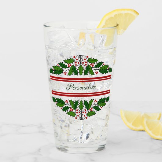 Kerstfeestdag grote kerstfeestdagen op maat glas (Achterkant ijs)