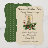 kerstfeestdag Holly Berries Kaart (Voorkant / Achterkant)