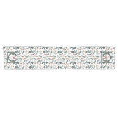 Kerstfeestdag Holly Berries | Pine Monogram Sh Korte Tafelloper (Horizontaal)