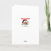 kerstfeestdag Humor Wenskaart  Feestdagen Kaart (Achterkant)