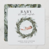 Kerstfeestdag in de winter aankondiging (Voorkant / Achterkant)