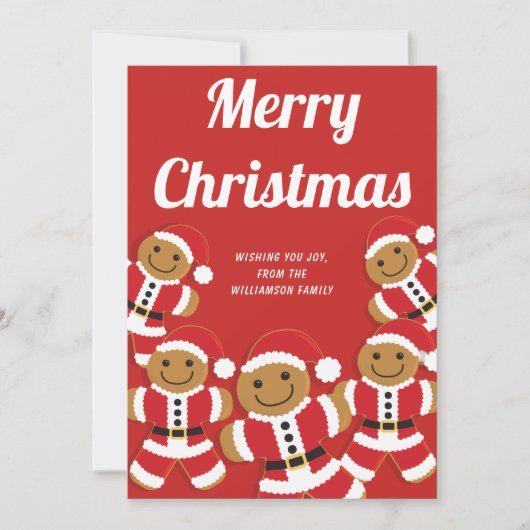 kerstfeestdag in Gingerbrood (Voorkant)