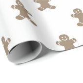 kerstfeestdag in Gingerbrood Cadeaupapier (Rol Hoek)