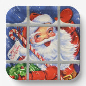 kerstfeestdag in het vizier papieren bordje (Voorkant)