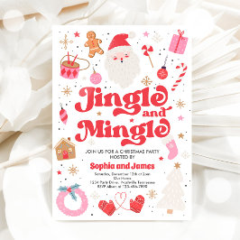 Kerstfeestdag in Jingle en Mingle Kaart