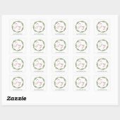 Kerstfeestdag in Joy Typography Script Vierkante Sticker (Vel)