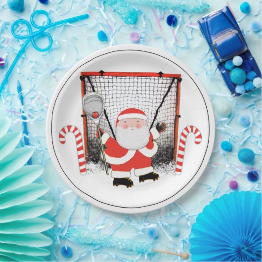 kerstfeestdag in Lacrosse Papieren Bordje (Feest)