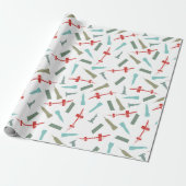 Kerstfeestdag in New York City Architecture Cadeaupapier (Uitgerold)