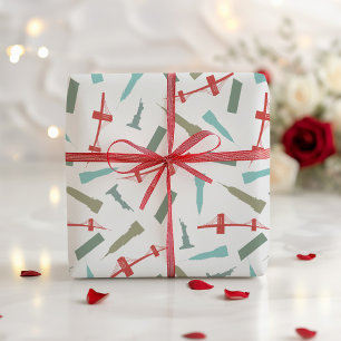 Kerstfeestdag in New York City Architecture Cadeaupapier