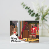 Kerstfeestdag in Parijs Briefkaart (Staand voorkant)