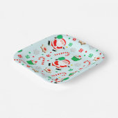 Kerstfeestdag in Pickleball Papieren Bordje (Gebogen)