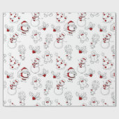 kerstfeestdag inpakpapier (Vlak)