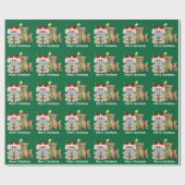 kerstfeestdag inpakpapier (Vlak)