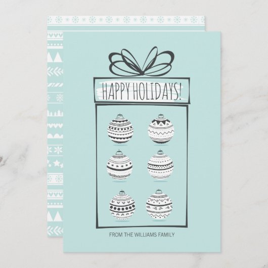 Kerstfeestdag Kaart (Voorkant / Achterkant)