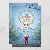 Kerstfeestdag Kaart (Voorkant / Achterkant)