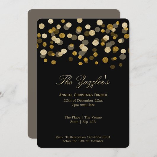 kerstfeestdag kaart (Voorkant / Achterkant)