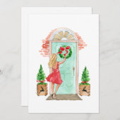 Kerstfeestdag Kaart "kerstmis" (Voorkant / Achterkant)