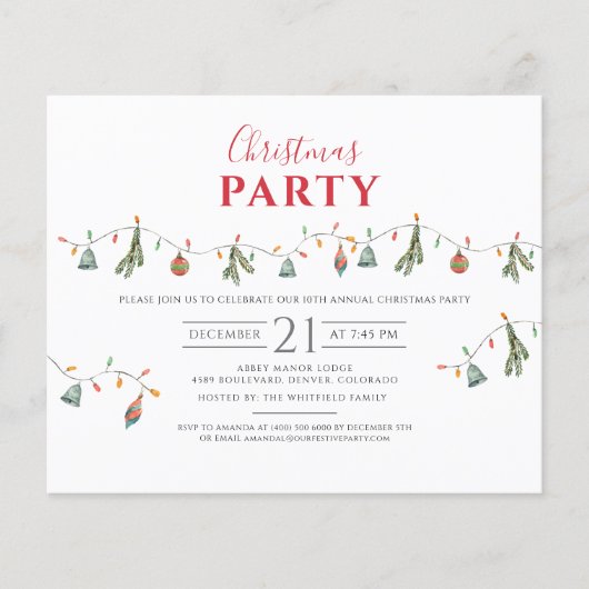 Kerstfeestdag Kantoor (Voorkant)