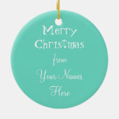 Kerstfeestdag Keramisch Ornament (Achterkant)