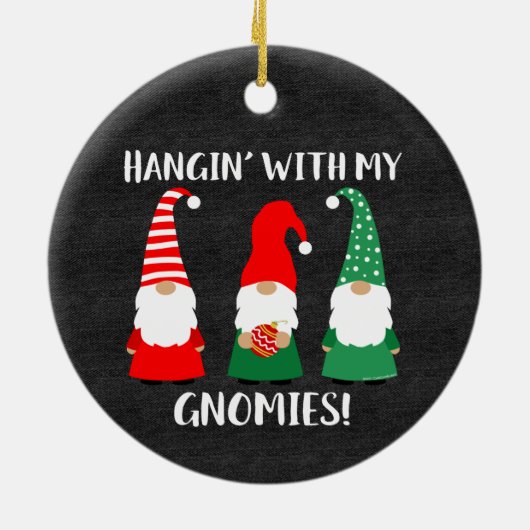 kerstfeestdag keramisch ornament (Achterkant)