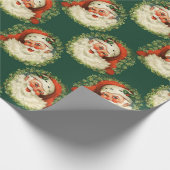 Kerstfeestdag  kerstcadedag Waterverf Cadeaupapier (Hoek)