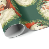 Kerstfeestdag  kerstcadedag Waterverf Cadeaupapier (Rol Hoek)