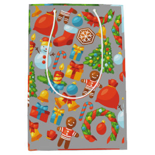 Kerstfeestdag kerstcadedag Waterverf Medium Cadeauzakje