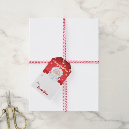 Kerstfeestdag kerstfeestdag cadeaulabel (Met Touw)