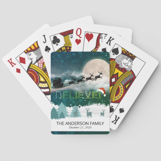 Kerstfeestdag kerstfeestkerstfeestkerstfeestdag: S Pokerkaarten (Achterkant)