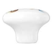 kerstfeestdag kerstmis keramische knop (Zijkant)