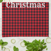 Kerstfeestdag keukenhanddoeken (Gevouwen)