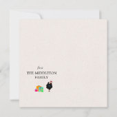 Kerstfeestdag - Kip Rooster Fun-groet (Achterkant)