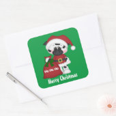 Kerstfeestdag koe sticker land (Envelop)