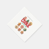 Kerstfeestdag Koekkeruitwisseling Servet (Hoek)