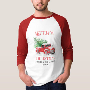 Kerstfeestdag komt overeen met familie-overeenstem t-shirt