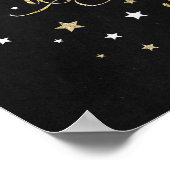 Kerstfeestdag - Kunst voor gouden kalligrafie Poster (Hoek)