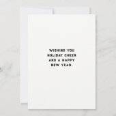 Kerstfeestdag leraar bedankkaart (Achterkant)