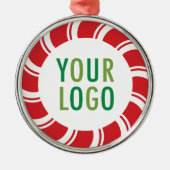 kerstfeestdag Logo niet minimum Metalen Ornament (Voorkant)