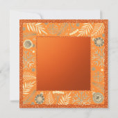 Kerstfeestdag Luncheon Glitter Winter Floral I Kaart (Achterkant)