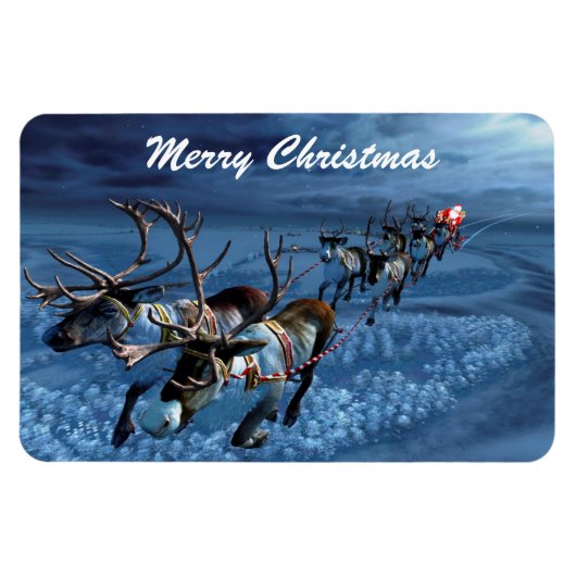 Kerstfeestdag Magnet Magneet (Horizontaal)