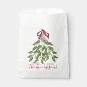 kerstfeestdag: Merry Mistletoe Whimsical Bedankzakje (Voorkant)