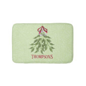 Kerstfeestdag Merry Mistletoe Whimsical Fun Badmat (Voorkant)