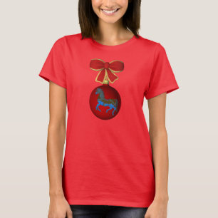 kerstfeestdag met Carousel Horse Cute Holiday T-shirt
