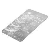 Kerstfeestdag met de Silver-feestdag Magneet (Linkerzijde)