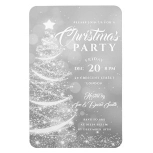 Kerstfeestdag met de Silver-feestdag Magneet
